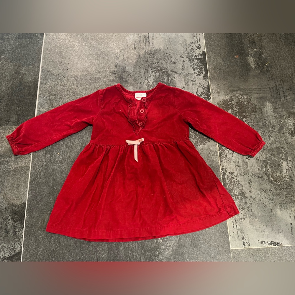Red Corduroy Hanna Andersson Size 100 Dress